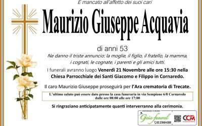 Necrologi 2 Maurizio Giuseppe Acquavia