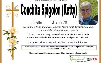 Necrologi 2 Conchita Spigolon (Ketty)