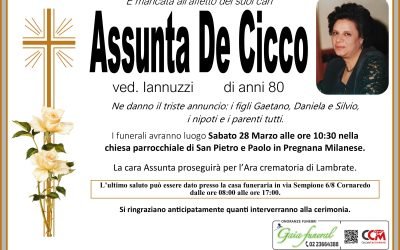 Necrologi 1 Assunta De Cicco